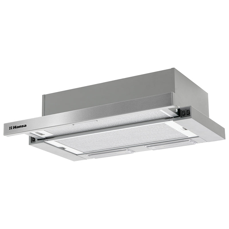 Hotă telescopică cu 3 trepte de putere, 60 cm, debit 429 m³/h, Hansa