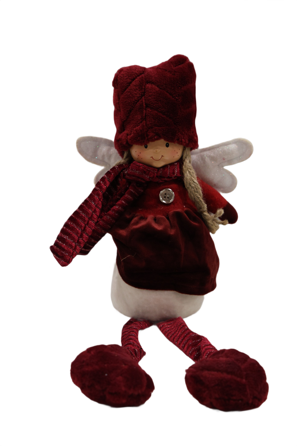 Xmas Figurina Textil Bordo Catifea A,B 135