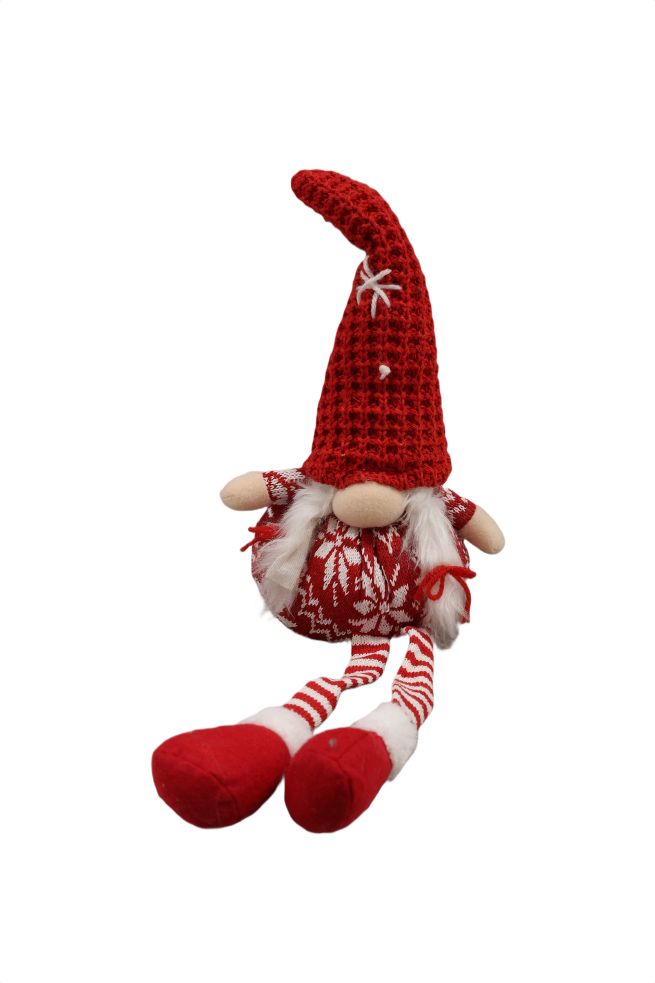 Xmas Gnom Cu Picioare Atarnate Alb Rosu