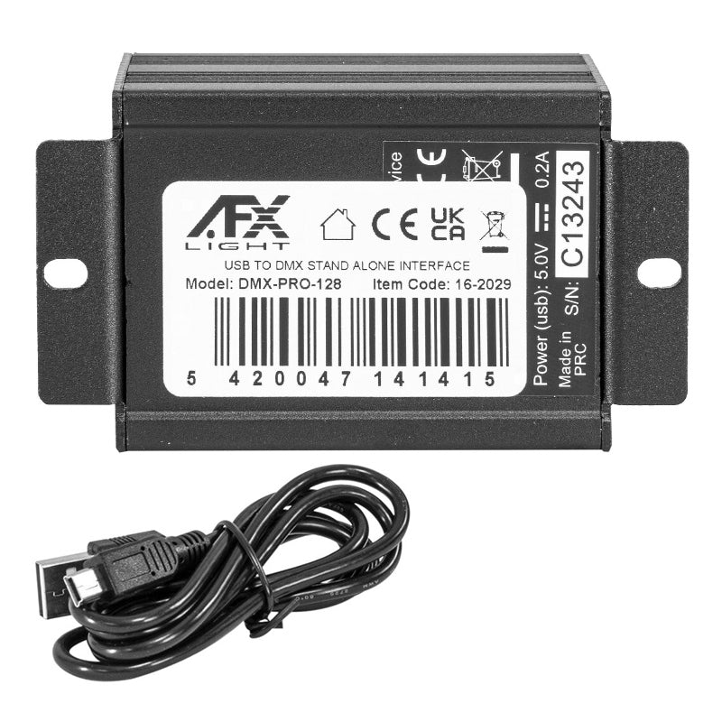 Interfață DMX USB 128 canale, controler entry-level, Ibiza Light DMX-PRO-128