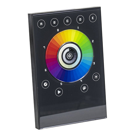 Interfață DMX-USB cu panou tactil, panou sticlă, afișaj LED, AFX DMX-TOUCH-PAN
