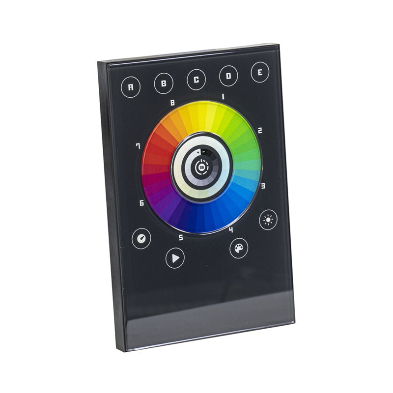 Interfață DMX-USB cu panou tactil, panou sticlă, afișaj LED, AFX DMX-TOUCH-PAN