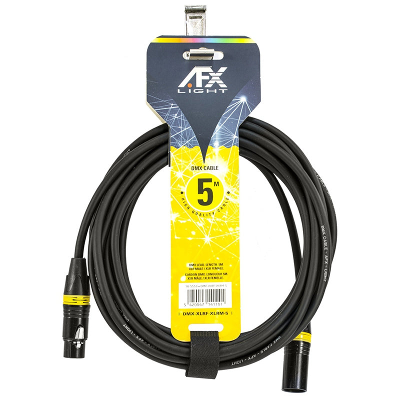 Cablu DMX tata-mama cu conectori XLR pentru instalații de scenă AFX