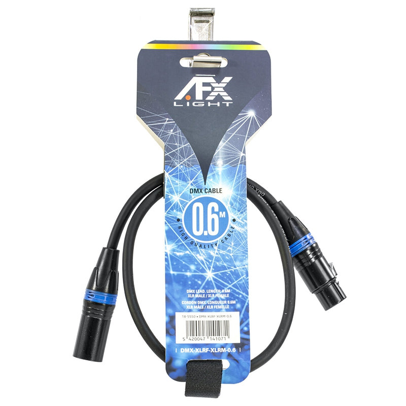 Cablu DMX tata-mama cu conectori XLR pentru instalații de scenă AFX