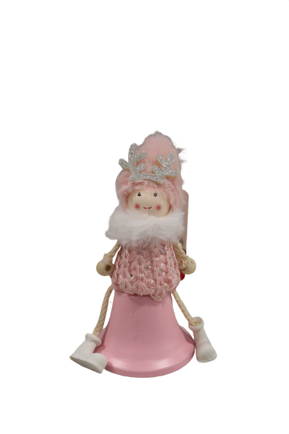 Xmas Figurina Cu Picioare Textil Roz Abc 7300