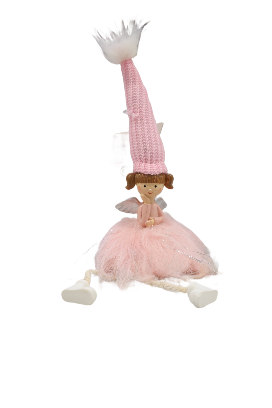 Xmas Ingeras Roz Cu Picioare Textil Ab 7305