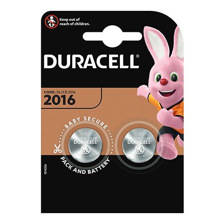 Baterie litiu CR2016 3 V blister 2 buc Duracell DUR-CR2016