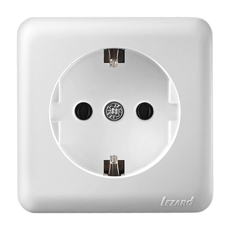 Priză simplă Schuko pentru perete Lezard E-PRPT