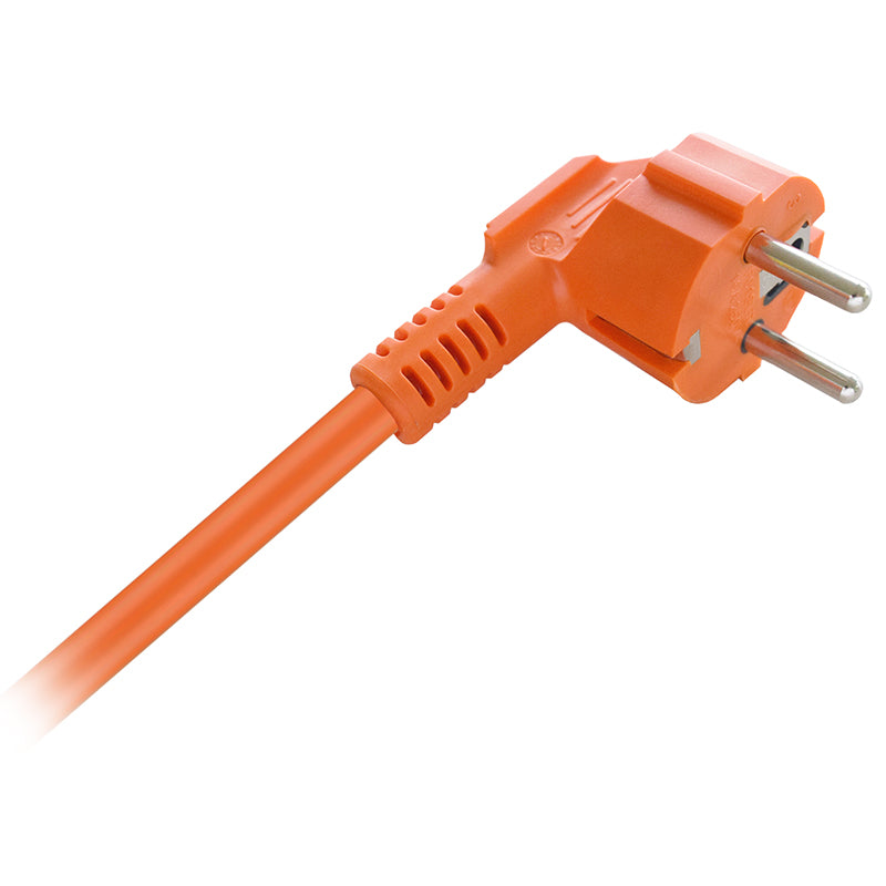 Prelungitor electric pe tambur cu cablu 3x1,5 mm² și 4 prize