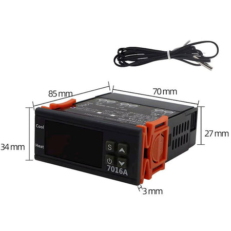 Termostat digital 230V HW7016A cu afișaj LCD, control precis al temperaturii E6247