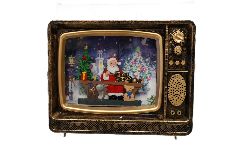 Xmas Ornament Televizor Cu Lichid, Muzical Ab