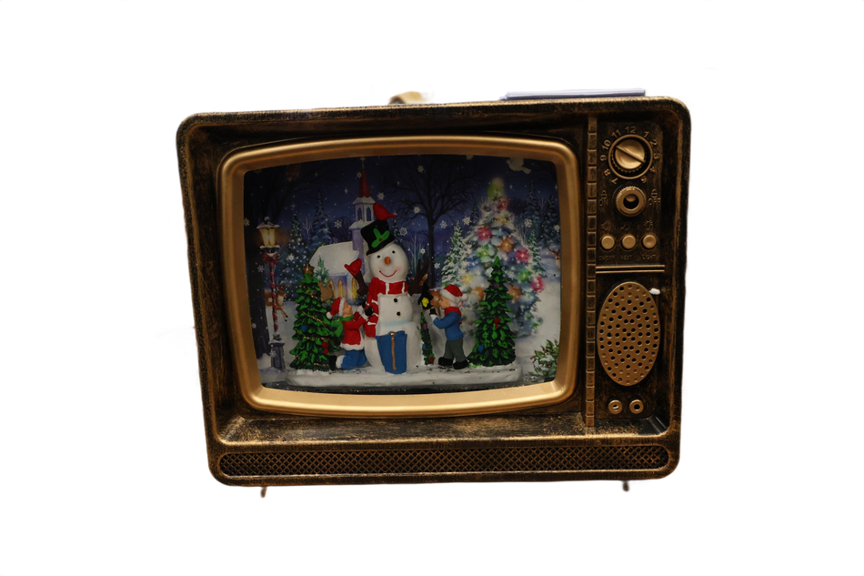 Xmas Ornament Televizor Cu Lichid, Muzical Ab