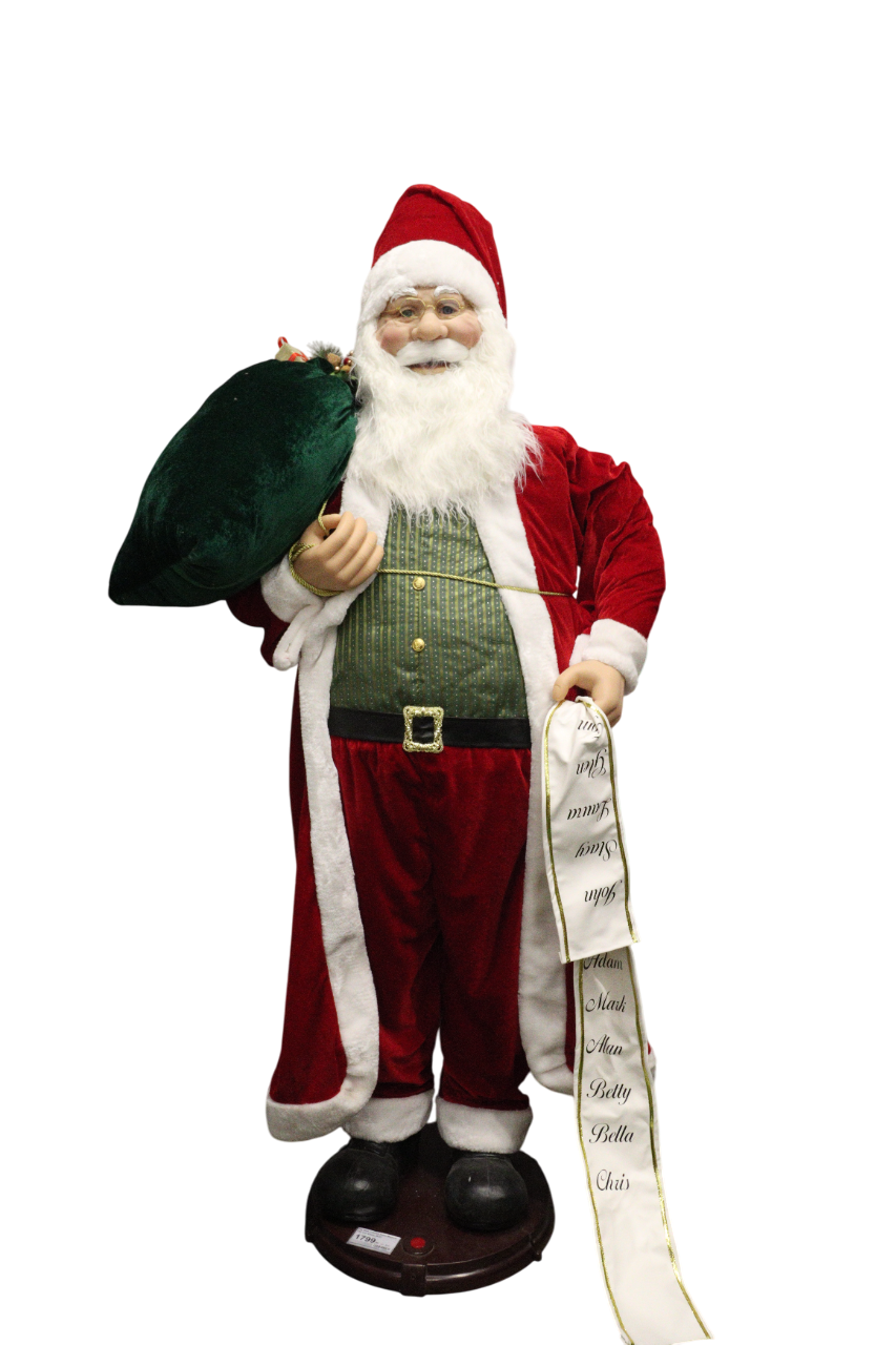 Fig Mos Craciun Rosu Muzical 152 Cm Xmas