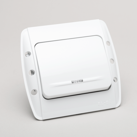 Întrerupător simplu Elbi Zirve alb cu indicator luminos 10 A 230 V pentru montaj încastrat