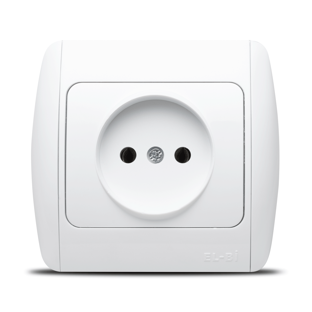 Priză fără contact de protecție 16 A 230 V alb pentru montaj încastrat