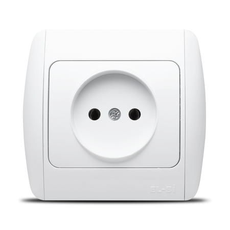 Priză fără contact de protecție 16 A 230 V alb pentru montaj încastrat