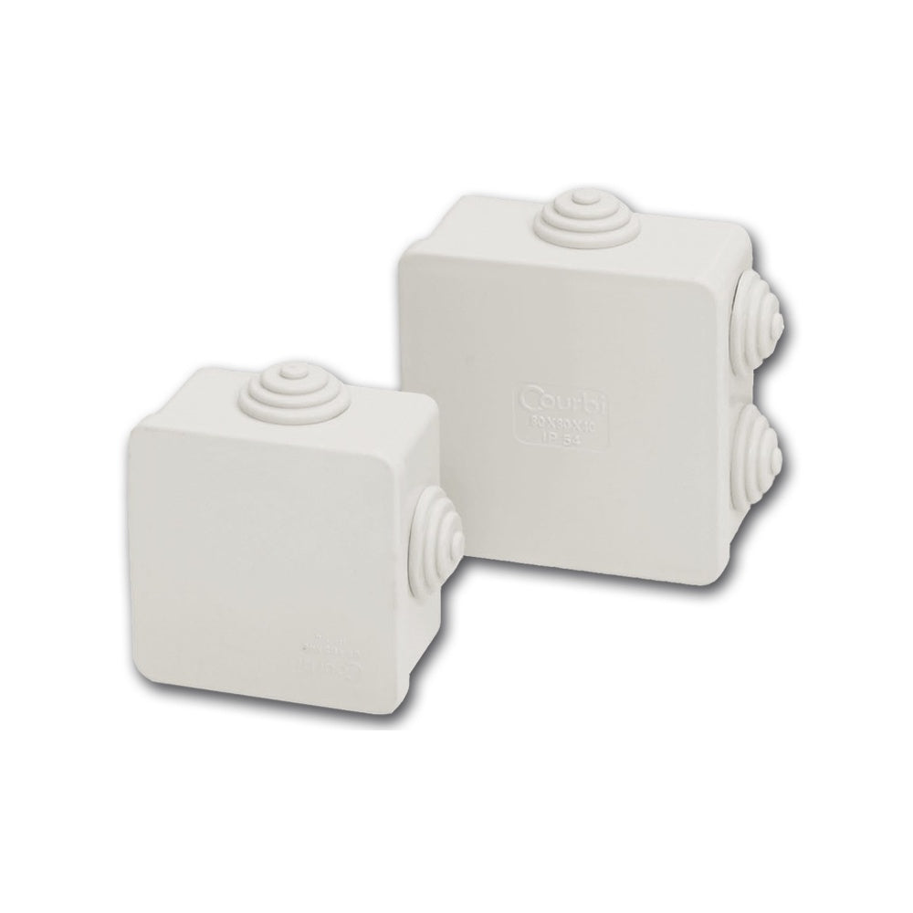 Doză etanșă de derivație Courbi 32-21004-808 de 80×80×40 mm cu protecție IP54