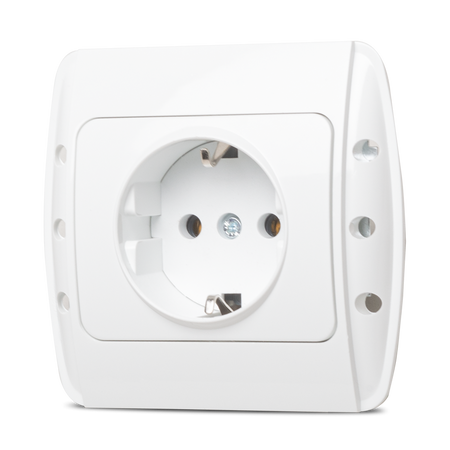 Priză Schuko pentru montaj încastrat 16 A 230 V, albă Zirve