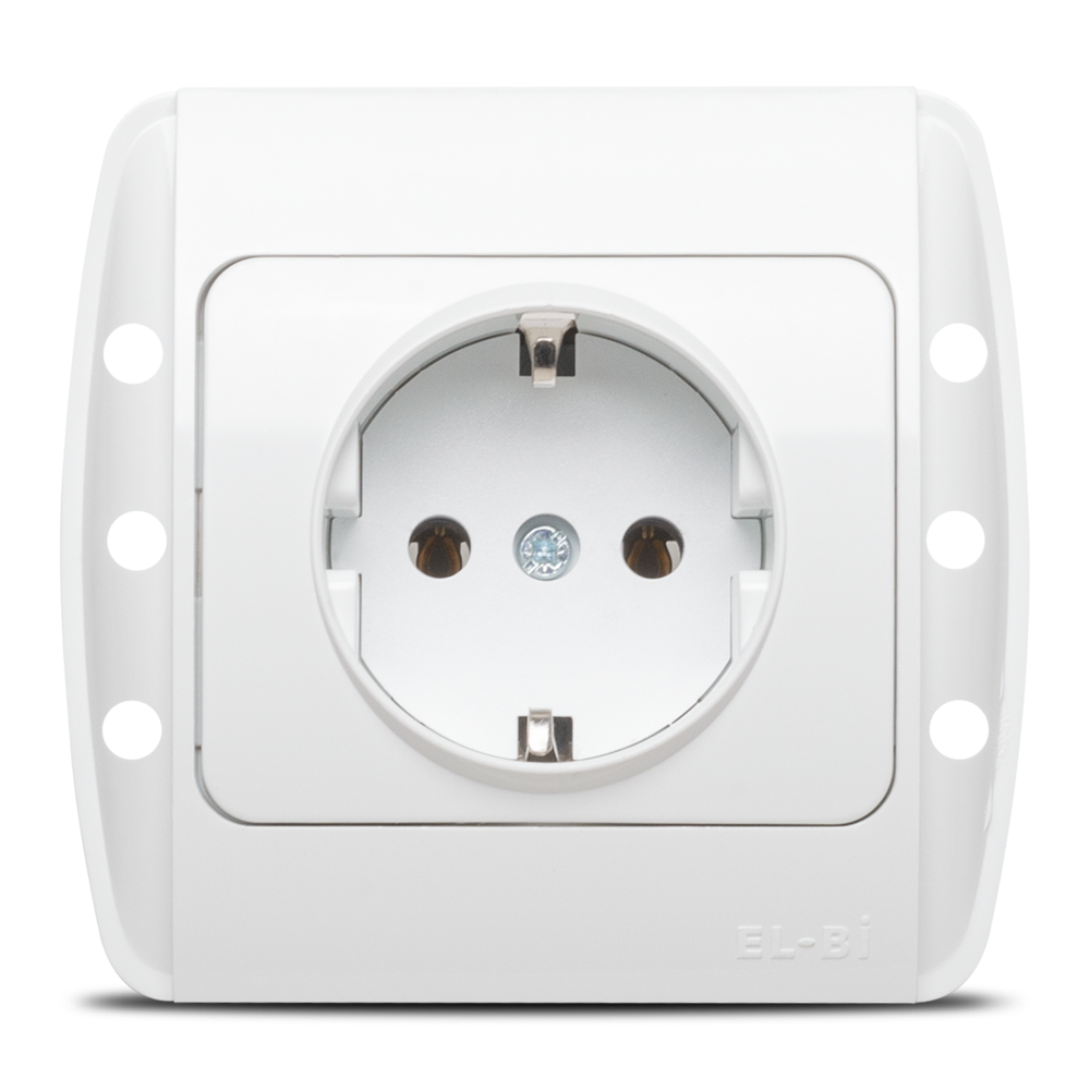 Priză Schuko pentru montaj încastrat 16 A 230 V, albă Zirve