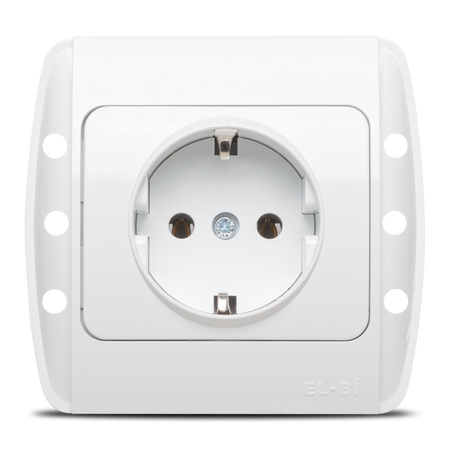 Priză Schuko pentru montaj încastrat 16 A 230 V, albă Zirve