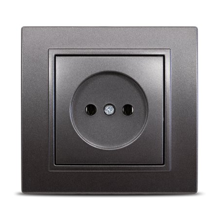 Priză fără contact de protecție 16 A, 230 V, finisaj fume Zena Elbi