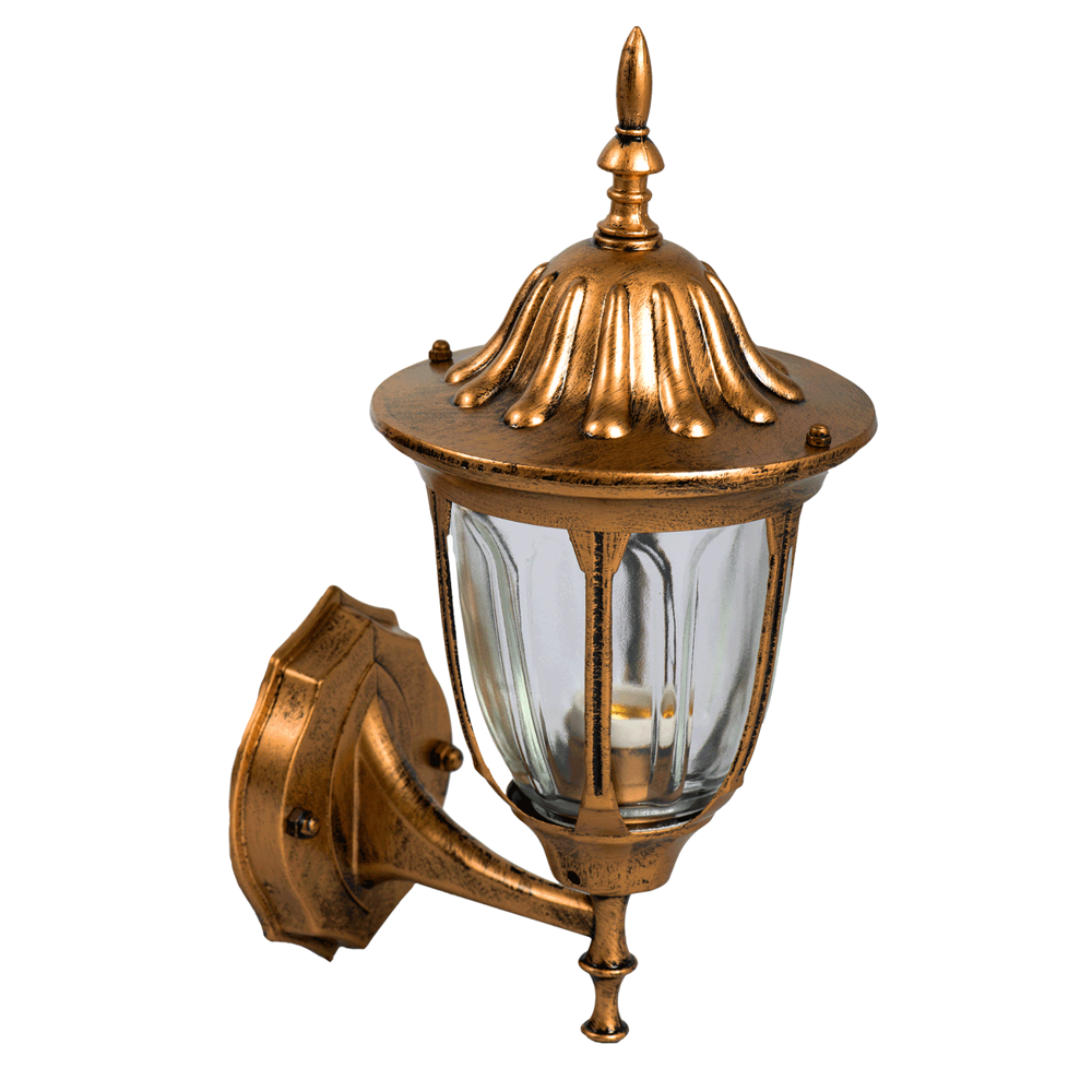 Lampă de perete pentru grădină Erste în stil antic cu abajur din sticlă transparentă pentru 1xE27 60W și protecție IP44