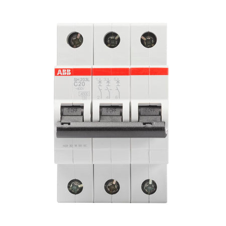 Întrerupător automat Abb SH203-L 20 A 3P curba C cu capacitate de rupere 4,5 kA