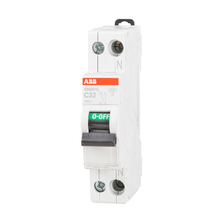 Întreruptor automat Abb SN201-L 32 A 1P+N cu curbă C și capacitate de rupere de 4,5 kA