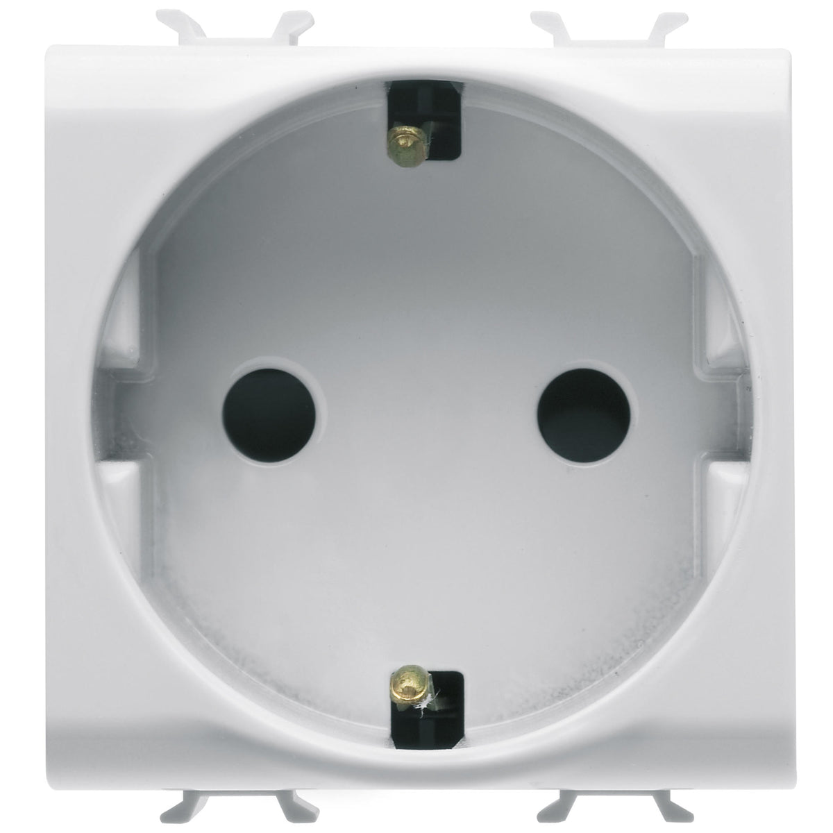 Priză Schuko 2M 16A pentru montaj îngropat standard italian, finisaj Chorus - Gewiss
