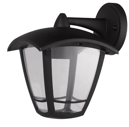 Lampă de grădină Erste Mephisto neagră cu soclu E27 și protecție IP44