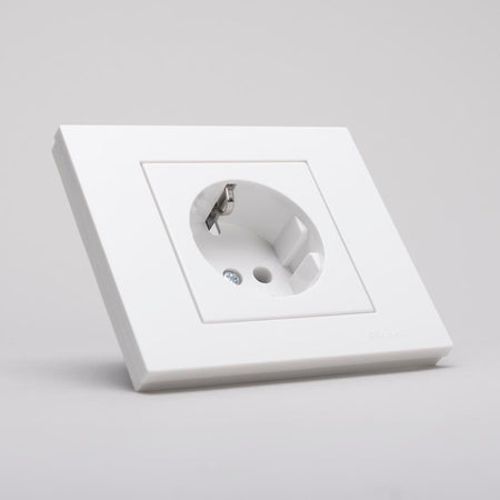 Priză Schuko montaj încastrat Grano 16 A 230 V alb Ovivo