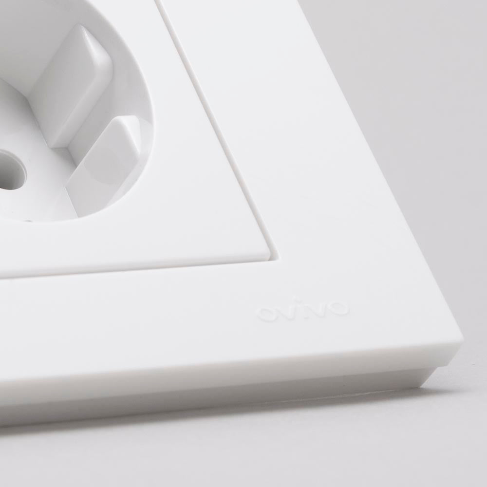 Priză Schuko montaj încastrat Grano 16 A 230 V alb Ovivo