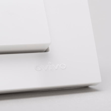 Întrerupător simplu Ovivo Grano 400-010200-200 alb de 10 A 230 V cu montaj încastrat