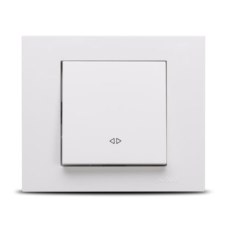 Întrerupător cruce Ovivo Grano 400-010200-214 alb de 10 A și 230 V pentru montaj încastrat