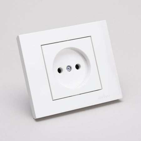 Priză fără contact de protecție 16 A 230 V alb din gama Grano Ovivo