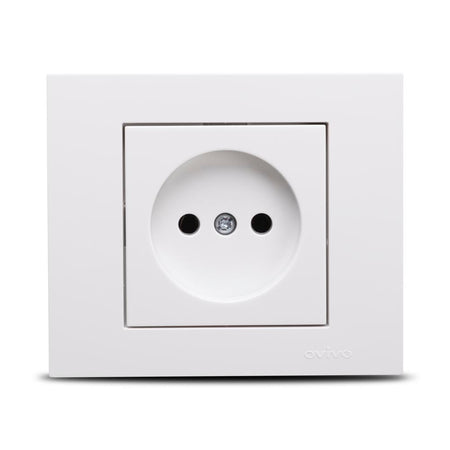 Priză fără contact de protecție 16 A 230 V alb din gama Grano Ovivo
