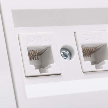 Priză date RJ45 Cat6 Grano alb pentru montaj încastrat