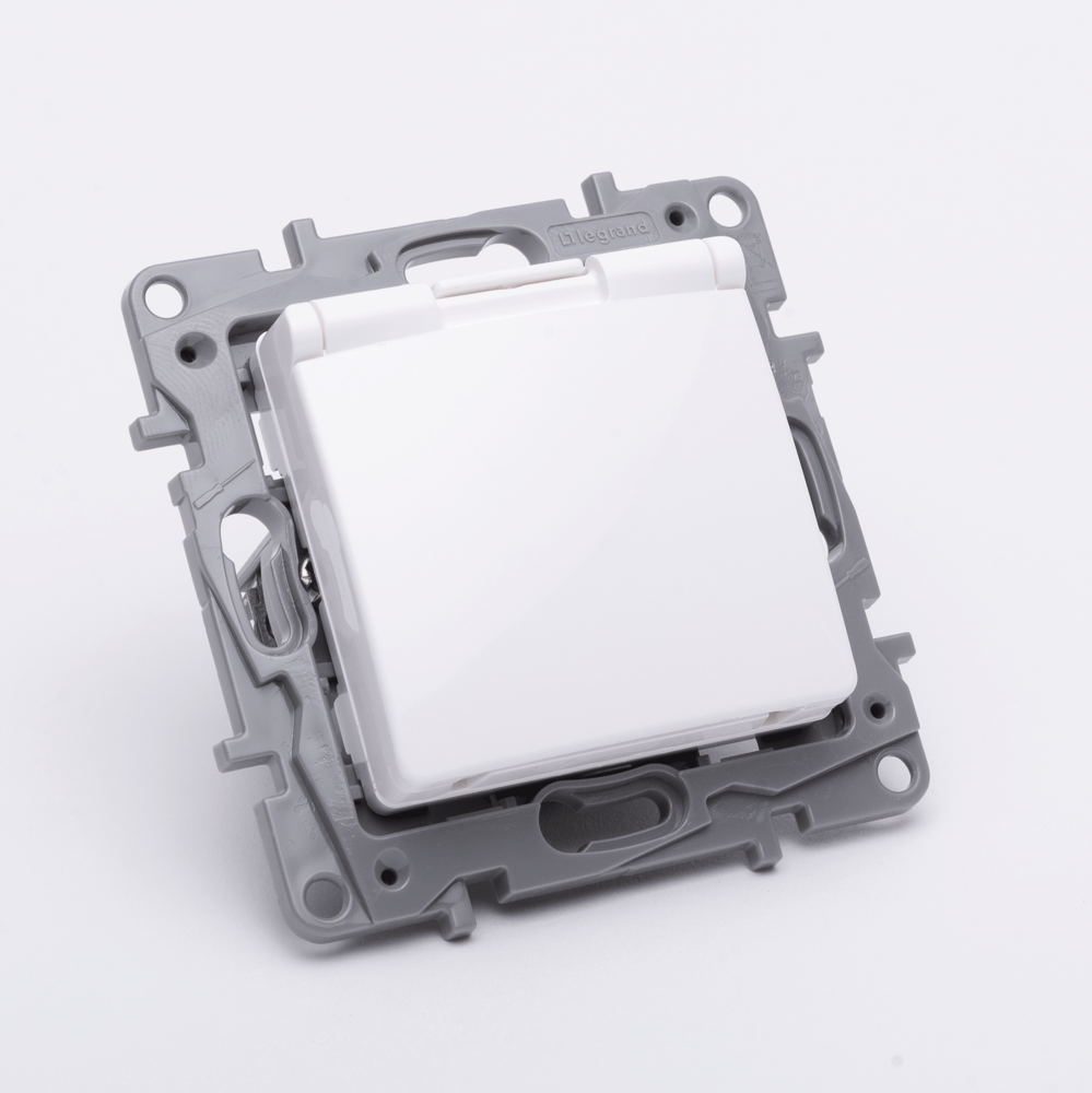 Priză Schuko cu capac 16 A 230 V alb Salbei Legrand