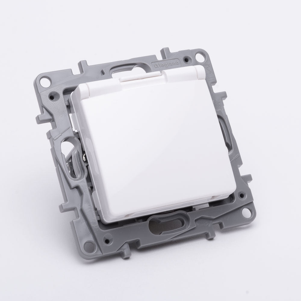 Priză Schuko cu capac 16 A 230 V alb Salbei Legrand