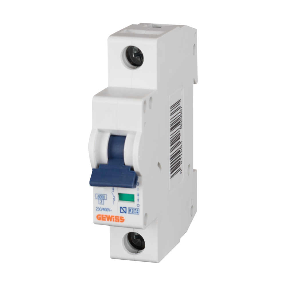 Întrerupător automat Gewiss GW91510 1P 32 A cu curbă C și capacitate de rupere 6 kA