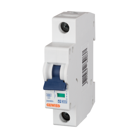 Întrerupător automat Gewiss GW91510 1P 32 A cu curbă C și capacitate de rupere 6 kA