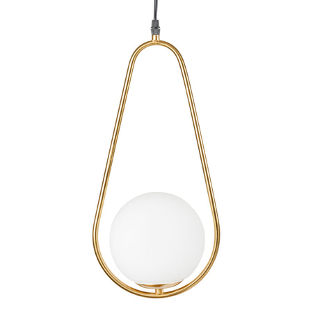 Lampă suspendată Nuli Erste cu 1 x E14, 40 W și cablu de 1,5 m, aurie