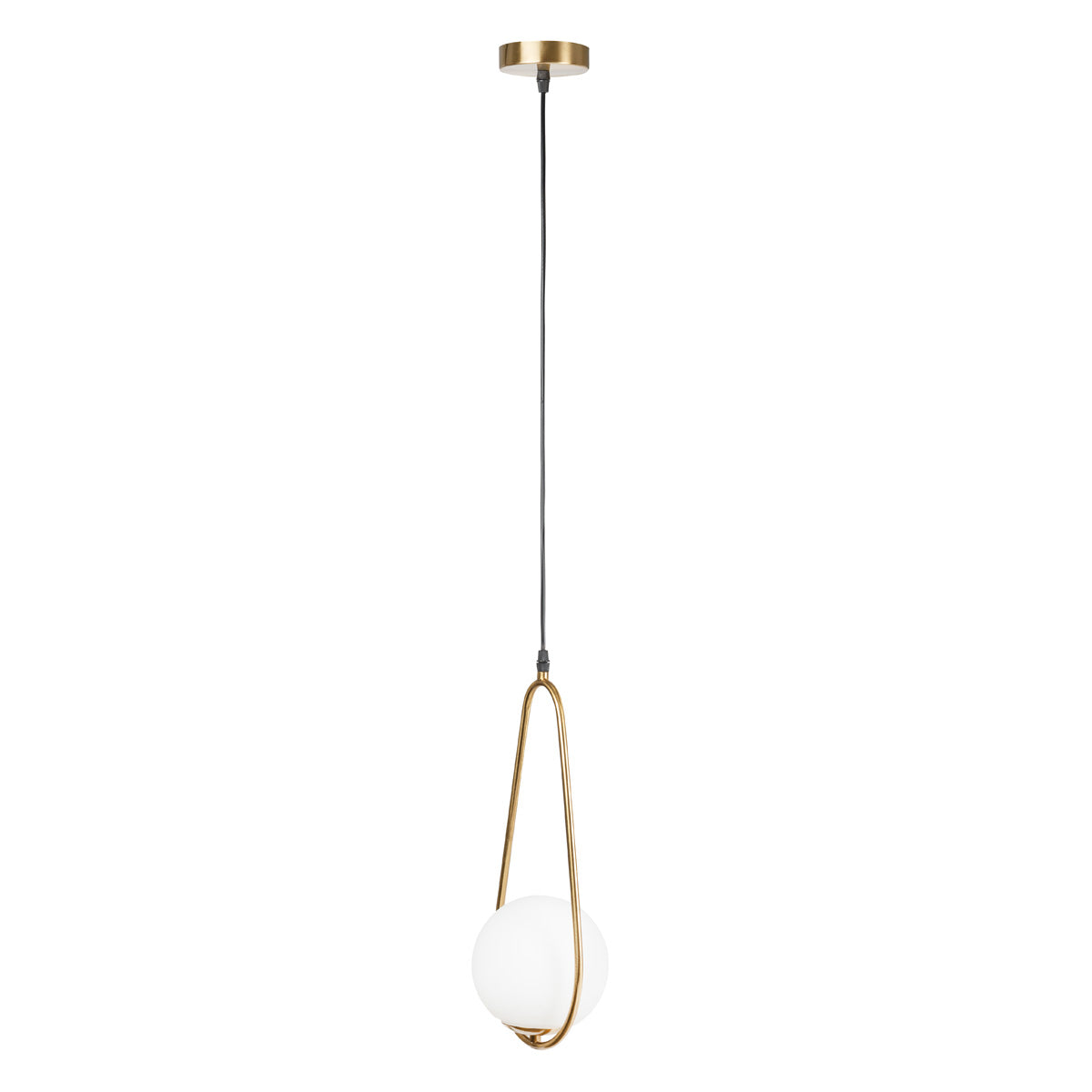 Lampă suspendată Nuli Erste cu 1 x E14, 40 W și cablu de 1,5 m, aurie
