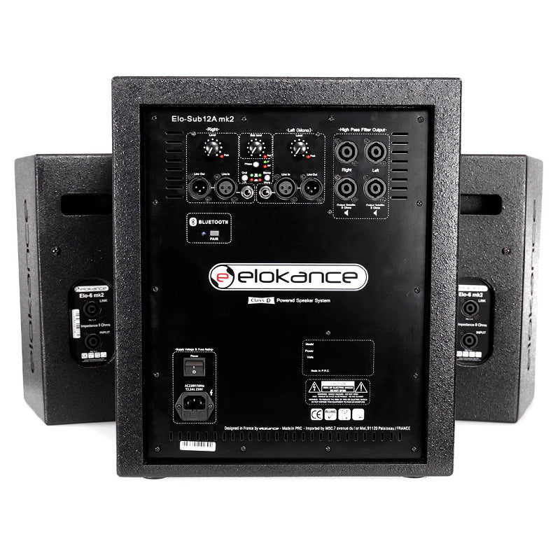 Sistem activ 1 subwoofer 270 W + 4 sateliți 12 inch 80 W ELO600IMK2