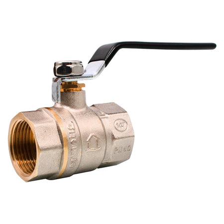 Robinet sferic Ermetiq din alamă 1 inch FF cu mâner tip levier PN40