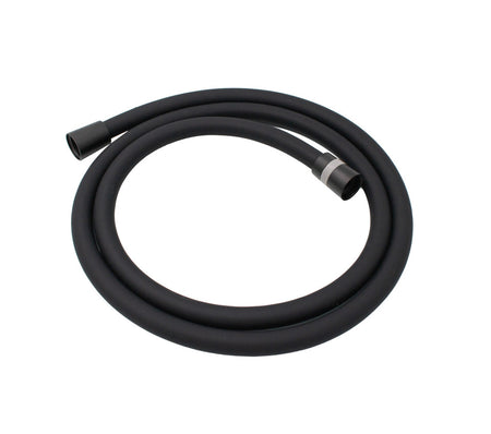 Furtun duș Ermetiq din PVC negru cu lungime de 1,5 m și conexiune 1/2" x 1/2"