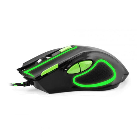Mouse optic gaming cu fir USB Hawk cu 7 butoane și iluminare verde Esperanza ESP-EGM401KG