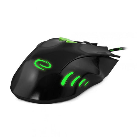 Mouse optic gaming cu fir USB Hawk cu 7 butoane și iluminare verde Esperanza ESP-EGM401KG