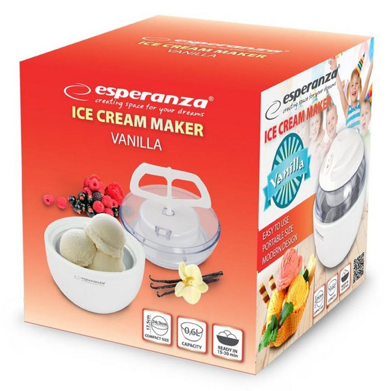 Aparat de făcut înghețată Vanilla, 0,6 L, 7 W, Esperanza ESP-EKI001
