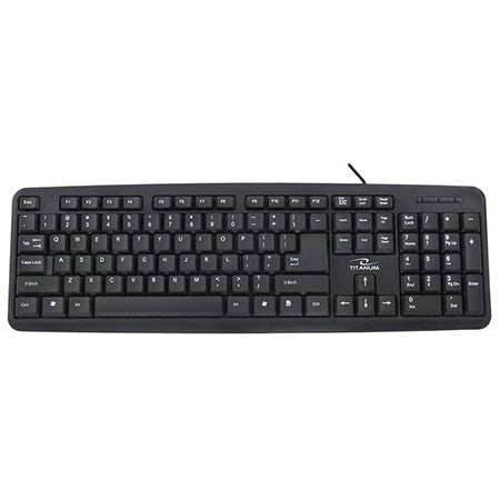 Tastatură USB standard cu fir, 104 taste, Titanium Esperanza ESP-TK101